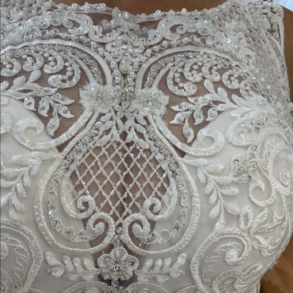 2021 Brand new couture line wedding dress with tags. Never worn. Never altered. - Picture 5 of 10